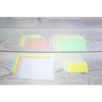 Fiches bristol, A5, ligné, assorti