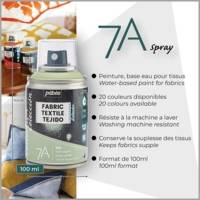Peinture en Spray 7A - 100ml Spécial Textiles Naturels et Synthétiques Violet pastel - PÉBÉO