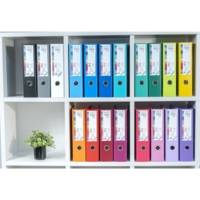 Classeur à levier Prem'Touch intérieur extérieur Polypro Dos 80mm A4 maxi Bordeaux