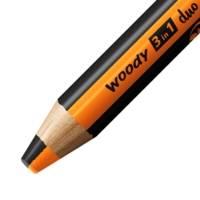 Crayon multi-talents  woody 3 in 1 duo - orange-noir