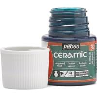 Flacon 45 ml peinture CERAMIC faïence et multi support EMERAUDE - PÉBÉO