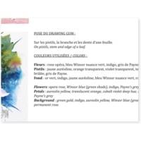 Bloc prédessiné n°3 21x21 Aquarelle 300g 12F