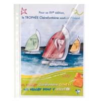 Sachet de 10 pochettes perforées ouverture haut et côté polypro lisse 6/100e A4