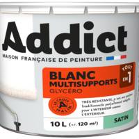 Peinture glycéro multi-supports ADDICT mat blanc - Gedimat - RECA