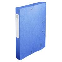 Boite de classement livrée à plat Cartobox Dos 40mm Carte lustrée - A4 Bleu