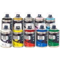 Peinture en Spray 7A - 100ml Spécial Textiles Naturels et Synthétiques VERT PASTEL - PÉBÉO