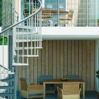 Kit garde-corps NEW RONDO alu anodisé - fixation au sol - Gedimat