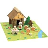 Jeu de Construction en Bois Naturel la maison du miel 50 pcs - JEUJURA