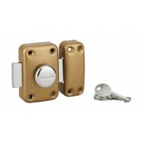 Verrou apache bouton cylindre 45 3 clés or - Gedimat - THIRARD