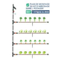 Kit arrosage pour serre et potager de 0 à 50 m² – Serres Tonneau