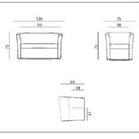 Fauteuil MOMA en tissu – ArtProg