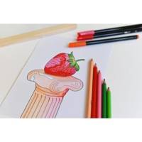 Etui de 24 Crayons de Couleur Triangulaire Intensity Mine Douce Sans Bois Assorti