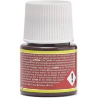 Flacon 45ml peinture Vitrea 160 brillante pour verre ROUGE INDIEN - PÉBÉO