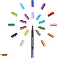 Lot de 6 Stylos feutre à pointe fine 0.4mm Couleurs Pastel Assorties - BIC