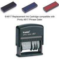Cassette encreur de rechange pour tampon 6/4817A Noir - TRODAT