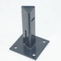 Platine pour piquet T - 100 x 100 x 150 mm - Gedimat