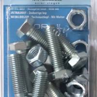 Boulon 6 pans tête hexagonale acier zingué - Gedimat - NORAIL