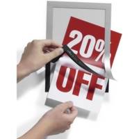 Sachet 2 Pochettes Cadre d'affichage DURAFRAME® A5 argent métallisé