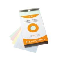 Etui de 100 fiches - bristol ligné non perforé 100x150mm - Couleurs assorties