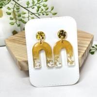 Boite de 9 pots d'accessoires Résine - Thème or et argent