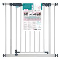 Barrière de protection AALTO pour enfants métal blanc - h.77 cm l.73 à 81 cm - Gedimat