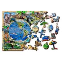 Puzzle en Bois CARTE DU ROYAUME DES ANIMAUX XL