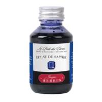 Encre en flacon PET 100ml pour Stylo Plume et Usage Courant Eclat de saphir - HERBIN