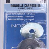 Rondelle carrossier plate en acier zingué M8 - Gedimat - NORAIL