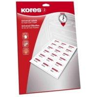 Etiquettes universelles 97 x 42,3 mm blanches 300 sur 25 Feuilles A4 - Kores