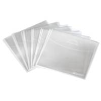 Pochettes de protection pour CD/DVD, paquet de 50, Transparent