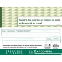 Piqûre 24x32cm - Registre des contrôles de santé et de sécurité au travail - 20 pages