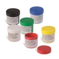 Gouache aux doigts en pot de 50g x 6 couleurs - PRIMO