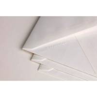 Pack 25 Enveloppes Doublées 90x140mm Vergé de France Gommées Blanc