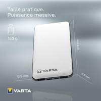 Batterie externe mobile Power Bank Energy 5000, blanc