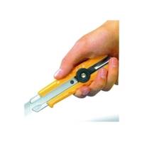 Cutter multi-usage L1 corps ABS 100% recyclé, lame 18mm, blocage par molette