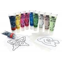 Coffret peinture fenêtre repositionnable Pébéo - Arti'stick - 10 x 75 ml