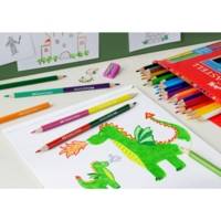 Set de 24 crayons de couleur Château + 3 crayons doubles pointes