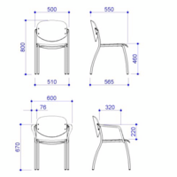 Chaise HELINE 4 pieds – ArtProg