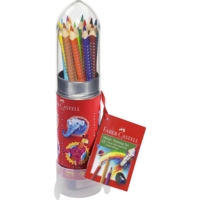 Kit Fusée 15 Crayons de couleur Colour GRIP + taille-crayon - Faber-Castell