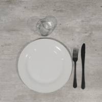 Plateau de table 90x90cm Beton naturel - RestooTab