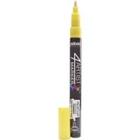 Marqueur peinture 4ARTIST pointe ogive 2 mm JAUNE - PÉBÉO