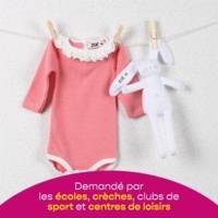 Lot de 100 Etiquettes Vetement Vierge Thermocollantes Inscriptibles Blanc