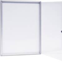 Vitrine d'affichage fond tôle blanche intérieur extra-plate "ÉCO"