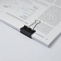 Paquet de 10 Pinces à Double Clip 32mm Noir