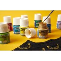 Flacon 45 ml Peinture SETACOLOR opaque pour textiles JAU RICH moiré