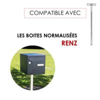 Pied elliptique en aluminium avec platine de fixation - Gedimat - RENZ