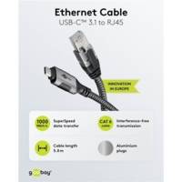 Câble Ethernet USB-C™ 3.1 vers RJ45 5 m Connexion Directe Routeur / Modem ou switch