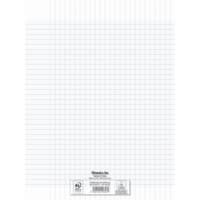 Cahier conquérant polypro agrafé 24x32 cm 60P 90G grands carreaux incolore