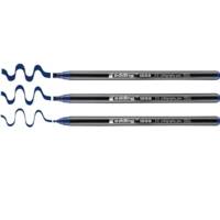 Set de 3 feutres de calligraphie 1255 bleu acier