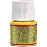 Flacon 45ml Peinture Deco Acrylique Brillante JAUNE - PÉBÉO
